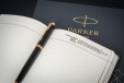 Набор Parker IM Black GT (перьевая ручка + блокнот)