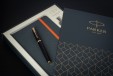 Набор Parker IM Black GT (перьевая ручка + блокнот)