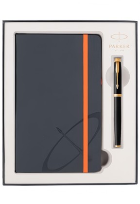 Набор Parker IM Black GT (перьевая ручка + блокнот)